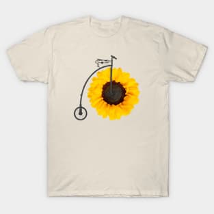 Penny Farthing Flower T-Shirt